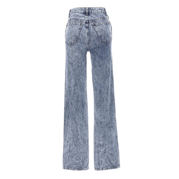 Khaite Danielle Acid-Wash Straight-Leg Jeans Sz 29 - Picture 16 of 16